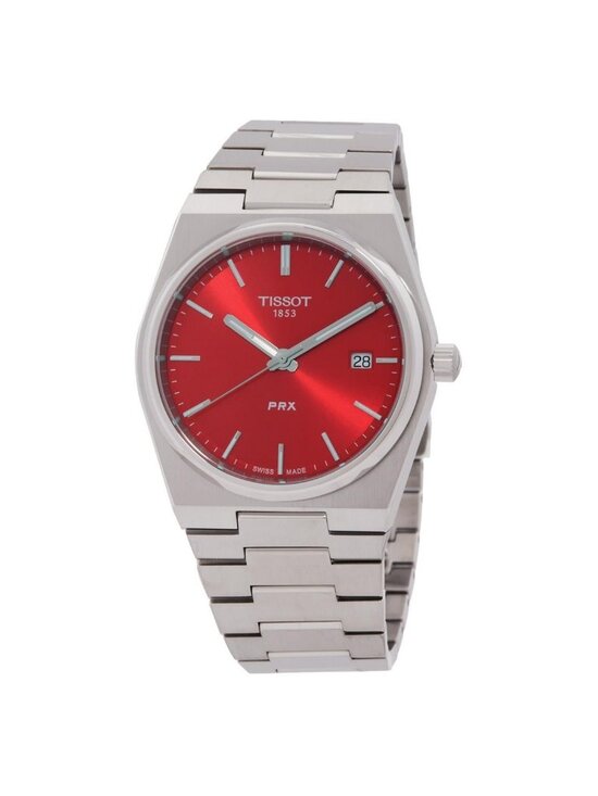 NWT Tissot PRX Quartz Red Dial Men\'s Watch